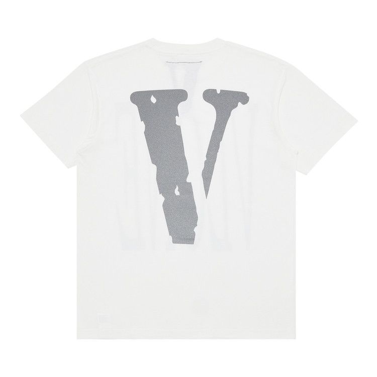 Vlone Staple T-Shirt 'White/Black/Silver'