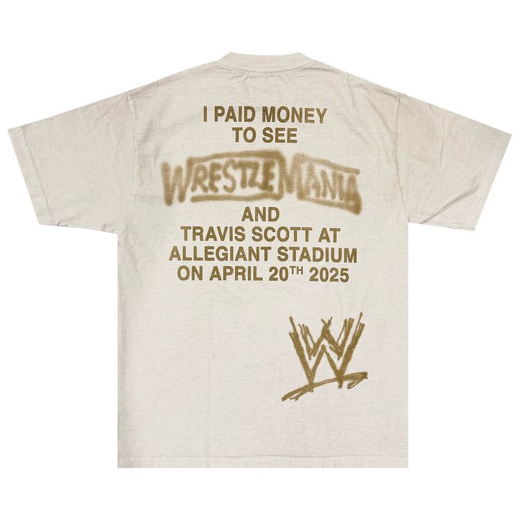 Cactus Jack by Travis Scott x WWE I Paid To See Wrestlemania Shirt 'White'