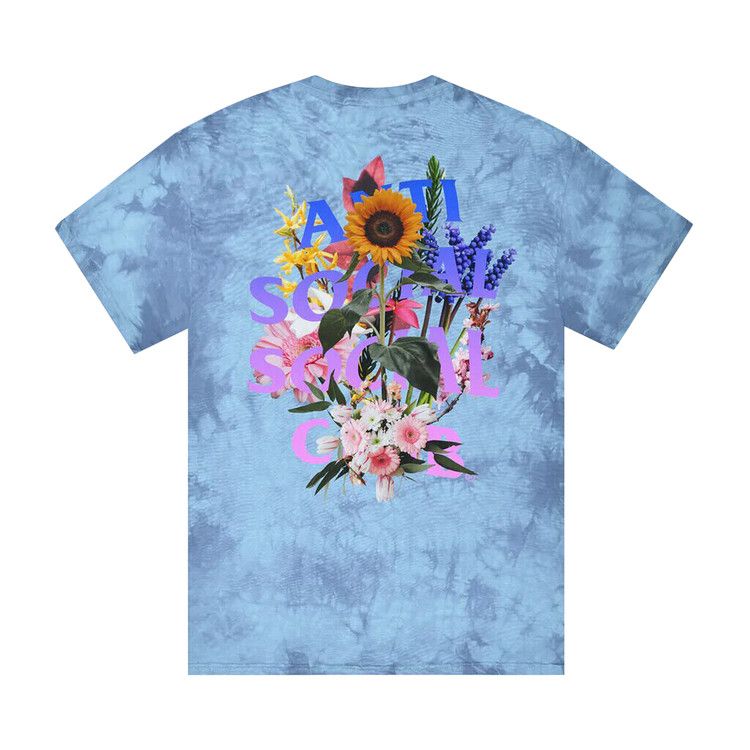 Anti Social Social Club Bouquet For The Old Days Tie Dye Tee 'Blue'
