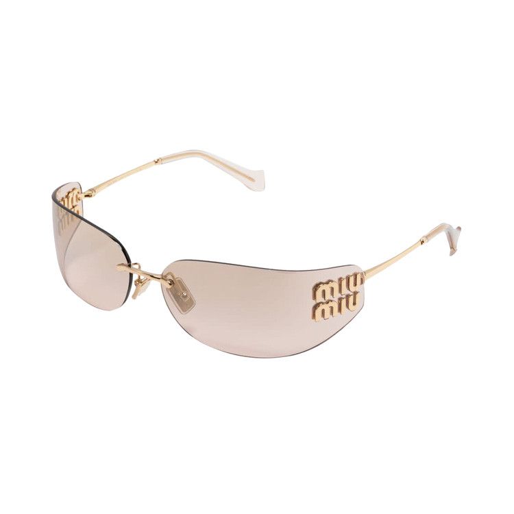 Miu Miu Frameless Sunglasses 'Gold'