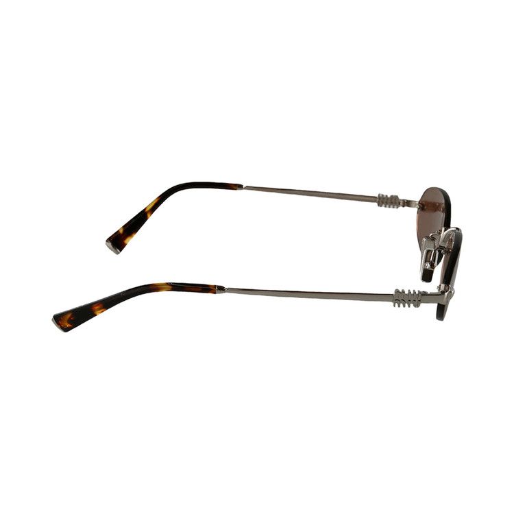 Miu Miu Oval Sunglasses 'Chocolate Brown'