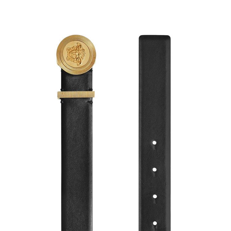 Versace Thin Medusa Biggie Belt 'Black'