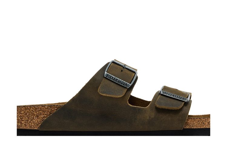 Birkenstock Arizona Soft Footbed Oiled Leather 'Faded Khaki'