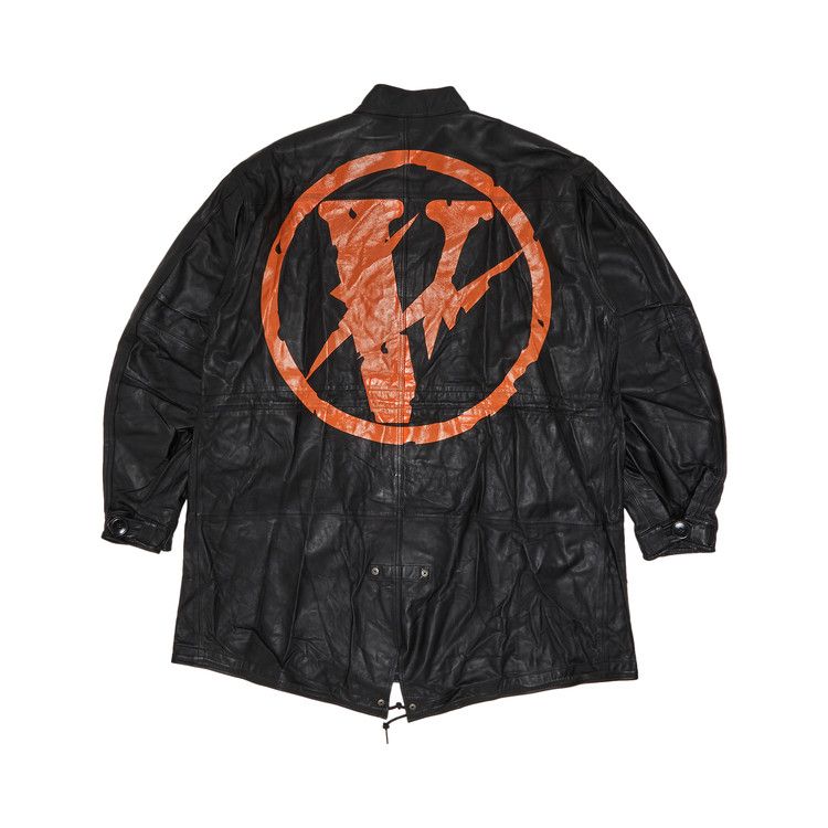 Vlone x Fragment Design Leather Fish Tail Jacket 'Black'