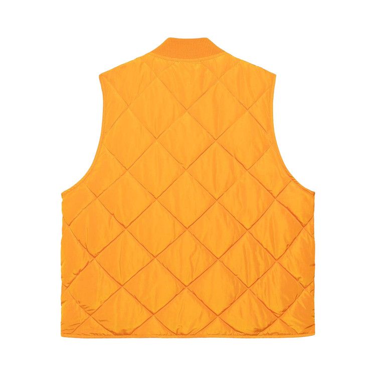 Stussy Thermal Lined Quilted Vest 'Orange'