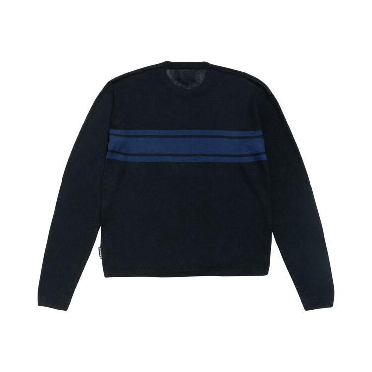 Stussy Lightweight Striped Sweater 'Black'