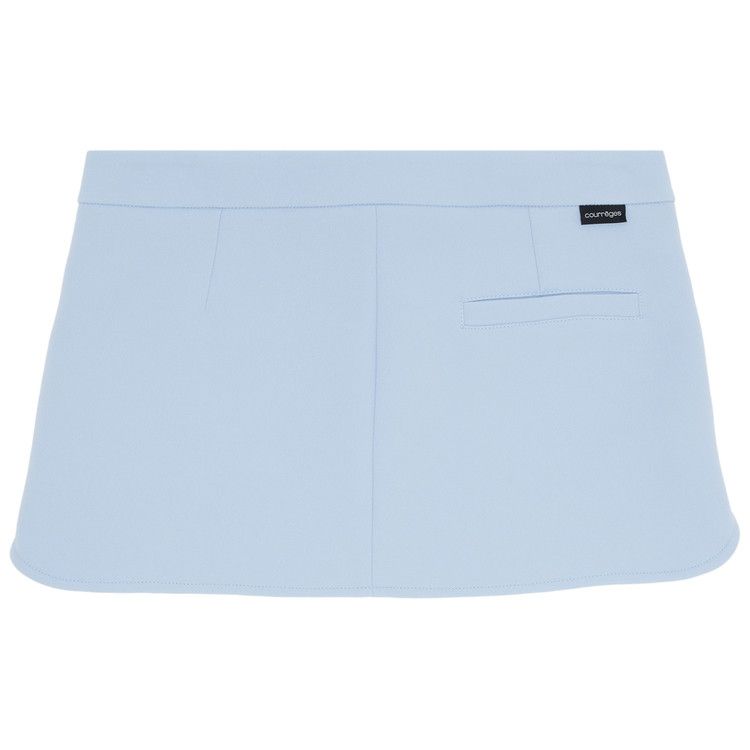Courrèges Twill Heritage Pocket Mini Skirt 'Sky'