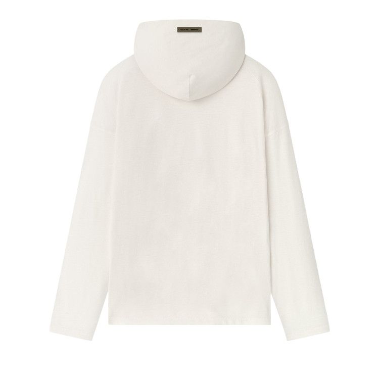 Fear of God Essentials Embroidered Classic Hooded Long-Sleeve 'Ivory'
