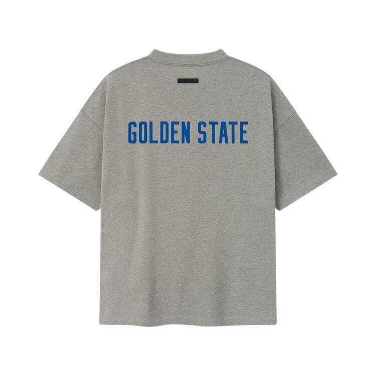 Fear of God Essentials x NBA Warriors 90's Tee 'Concrete Heather'