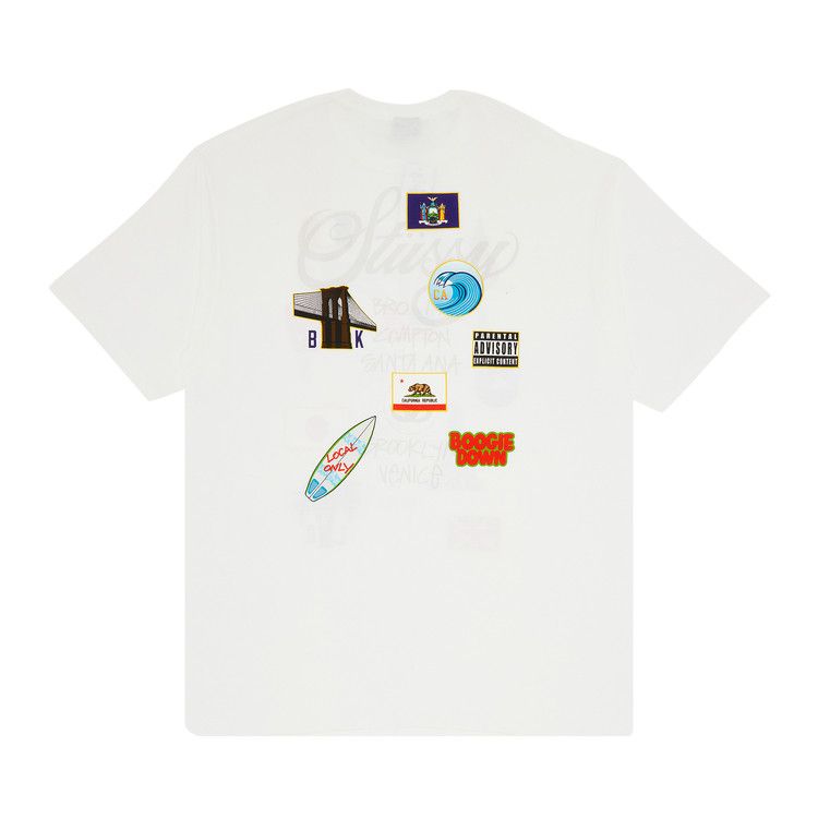 Stussy World Tour Flags Tee 'White'