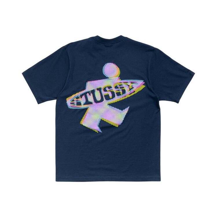 Stussy Dot Surf Puff Print Tee 'Navy'
