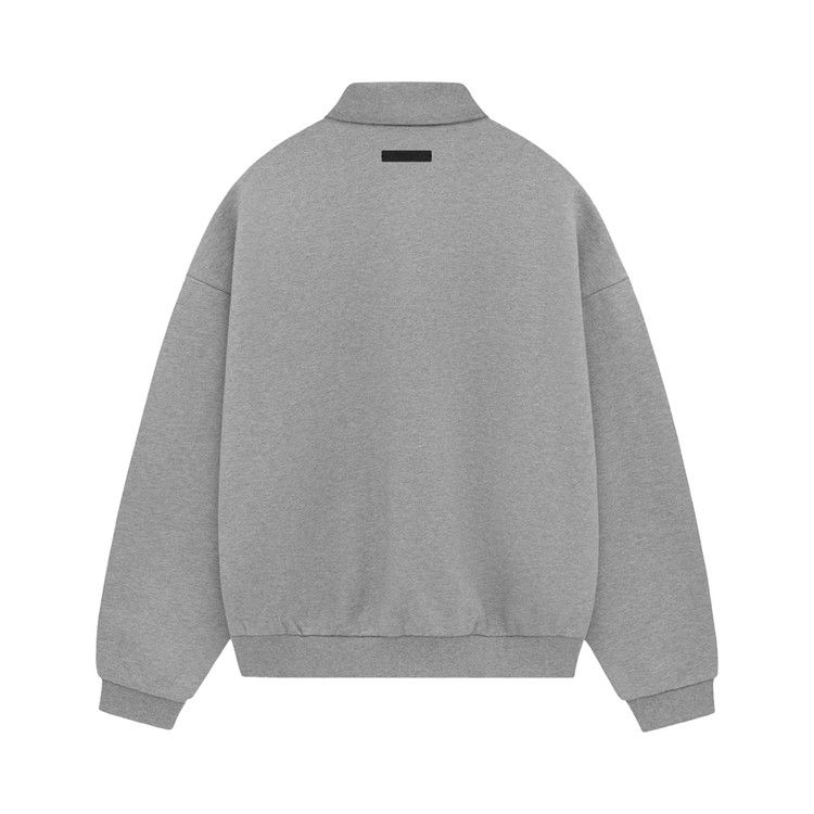Fear of God Essentials Fleece Polo 'Dark Heather'