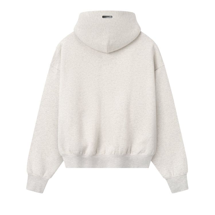 Fear of God Essentials Signature Classic Full Zip Hoodie 'Oatmeal/Light Heather'