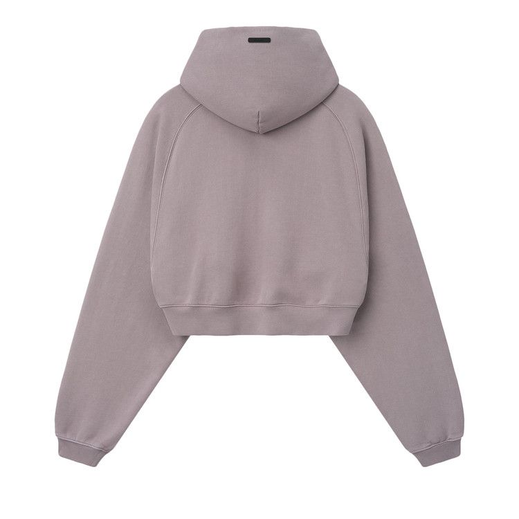 Fear of God Essentials Campus 90s Cropped Raglan Hoodie 'Faded Mauve'