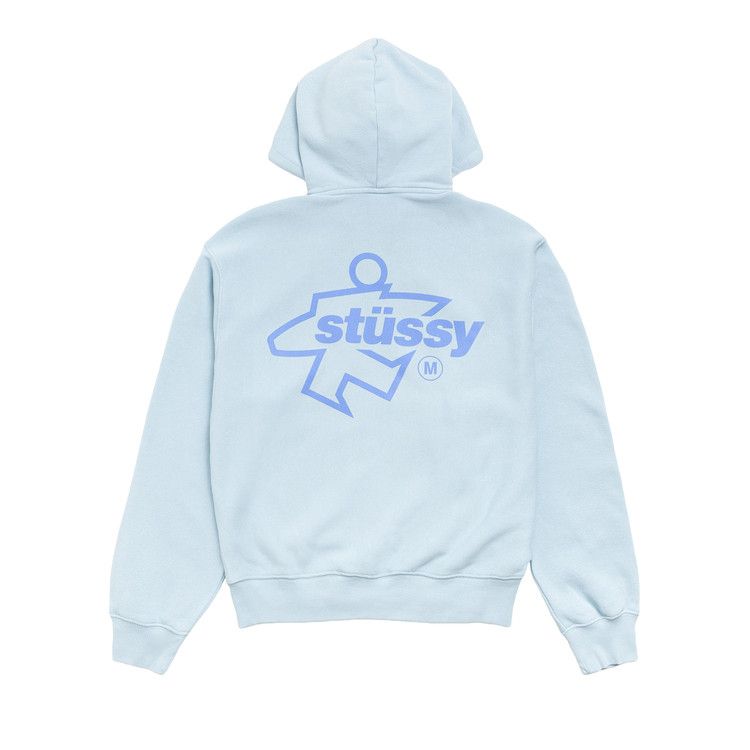 Stussy Surf Size Zip Hoodie 'Sky Blue'