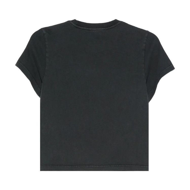 Alexander Wang Emboss Graphic Shrunken Tee 'Washed Black'