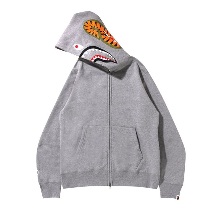 BAPE Shark Full Zip Hoodie 'Grey'