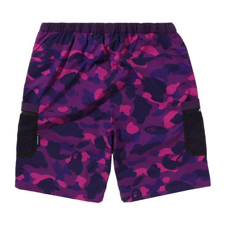 BAPE Color Camo Mesh Pocket Shorts 'Purple'