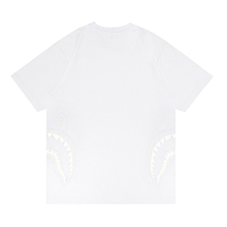 GOAT Exclusive BAPE Side Shark Tee In White