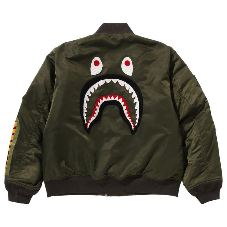BAPE Shark MA-1 Jacket 'Olive Drab'