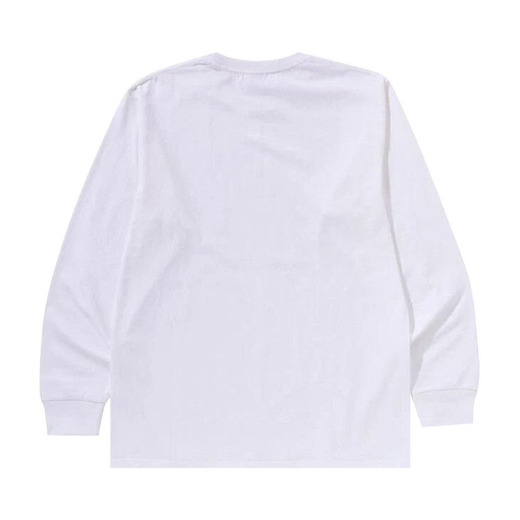 BAPE College Long-Sleeve Tee 'White'