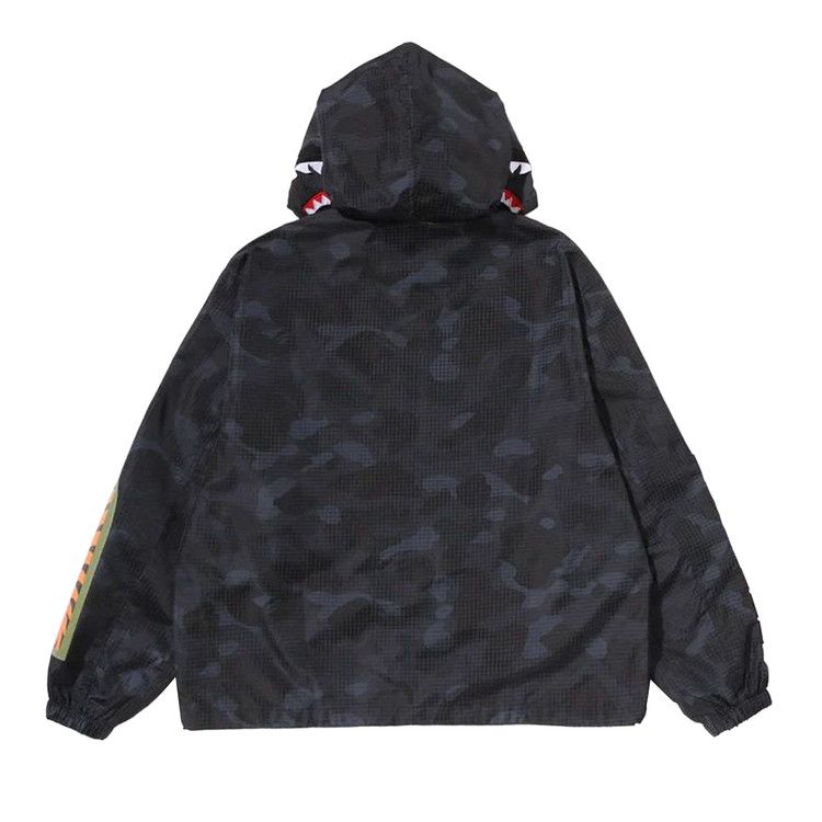 BAPE Color Camo Reflective Ripstop Shark Full Zip Jacket 'Black'