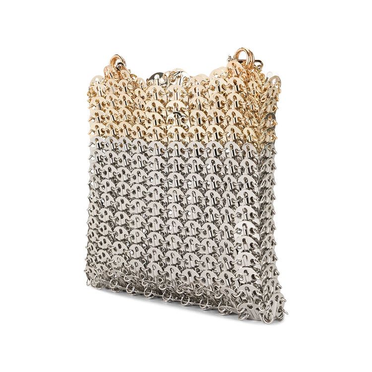 Rabanne 1969 Skyline Metal Shoulder Bag 'Silver/Light Gold'