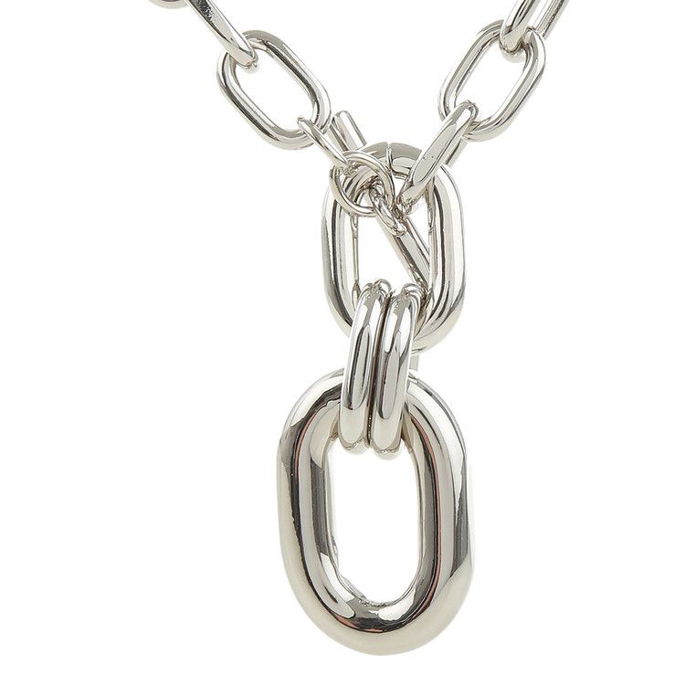 Rabanne Toggle Chain Pendant Necklace 'Silver'