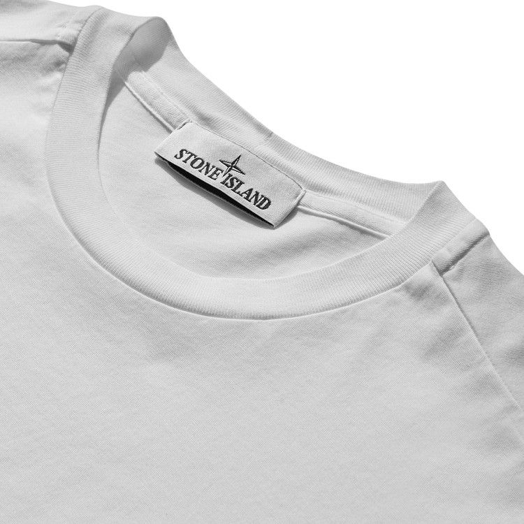 Stone Island Garment Dyed Logo T-Shirt 'White'