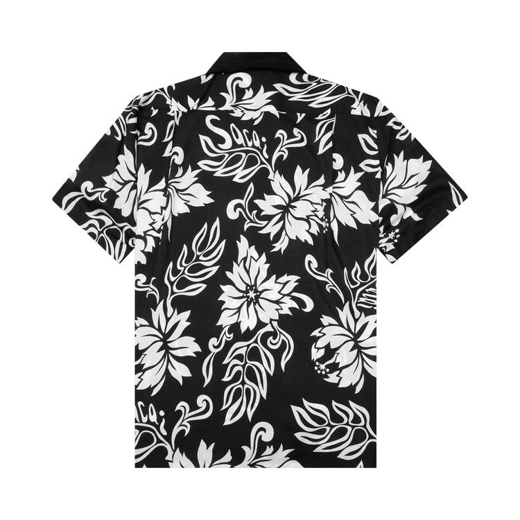 Sacai Floral Print Shirt 'Black'