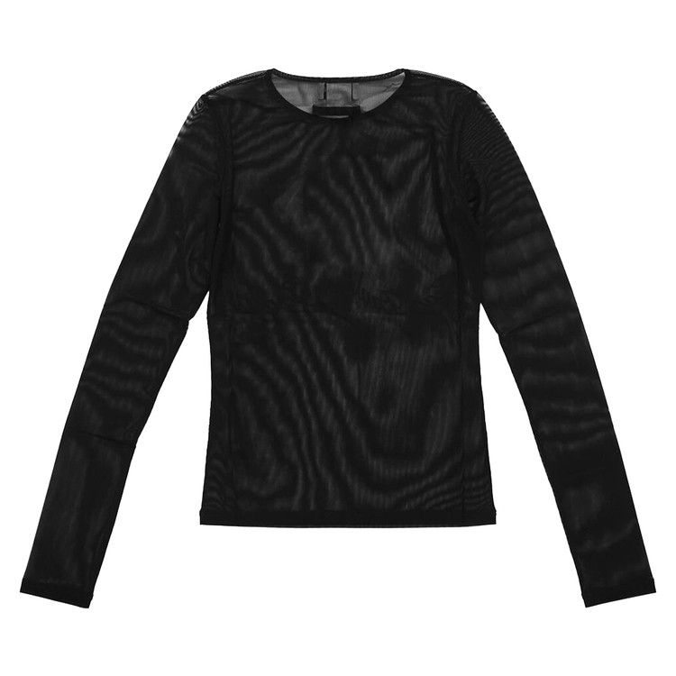 Jean Paul Gaultier Mesh Long-Sleeve Top 'Black'