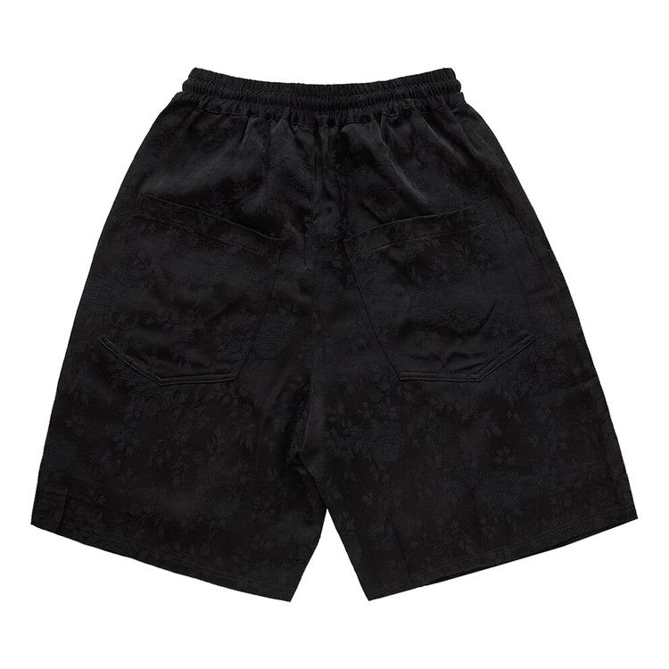 Song for the Mute Raw Lined Elasticated Shorts 'Black'