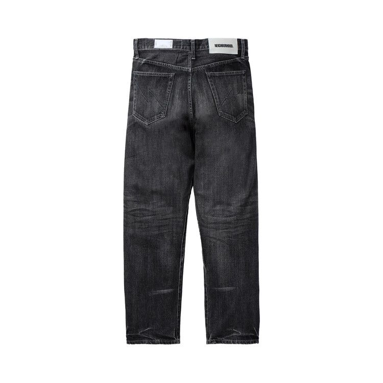 Neighborhood Washed Denim Basic Pants 'Black'