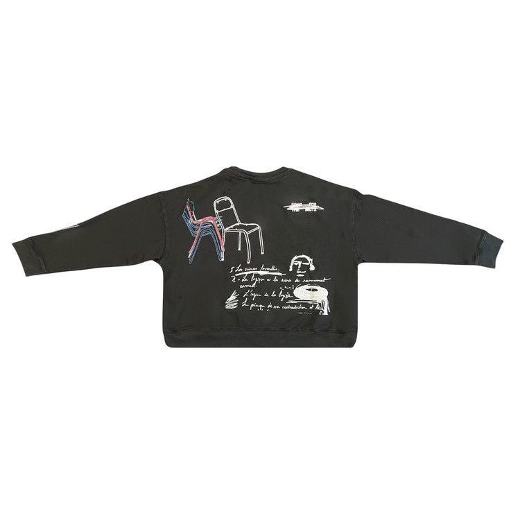 Song for the Mute Peaking Relaxed Pullover 'Overdye Black'