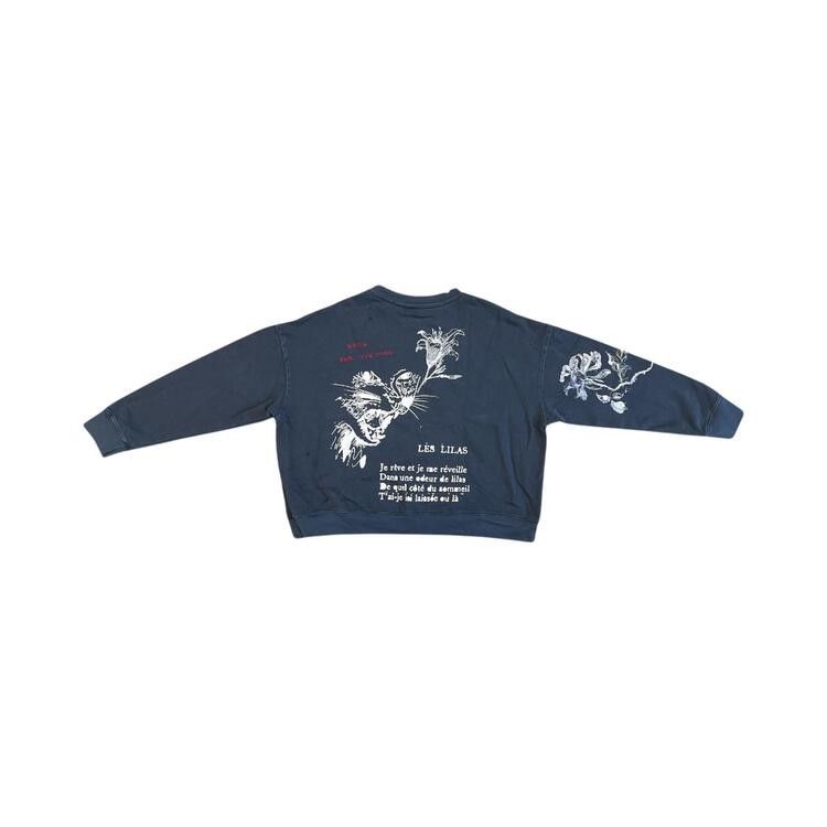 Song for the Mute Yawning Kid Relaxed Pullover 'Overdyed Navy'