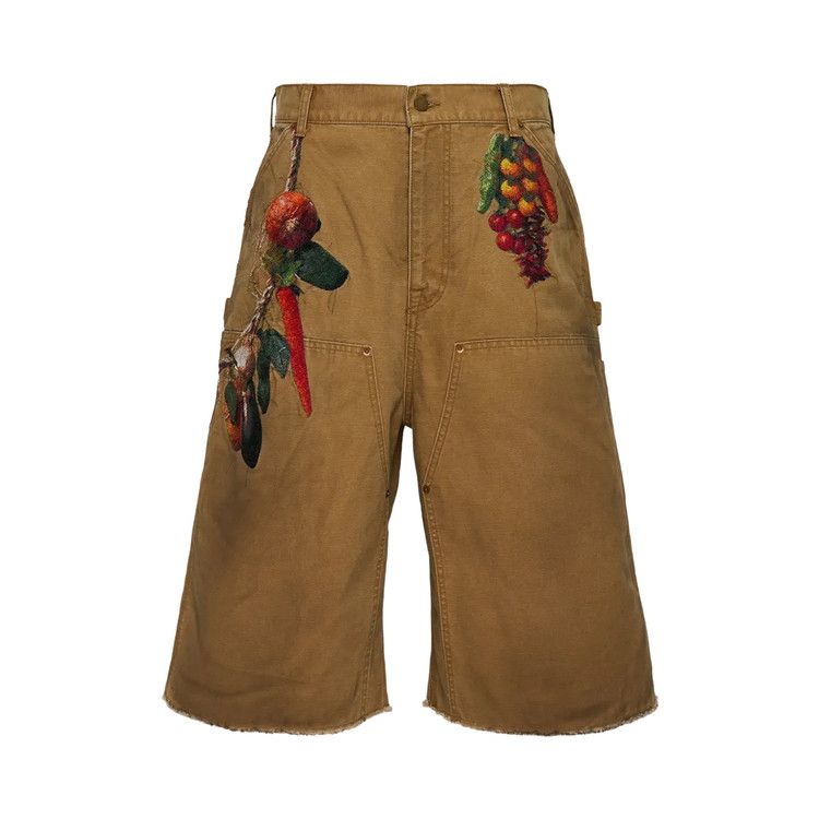 Doublet Vegetable Embroidery Cut Off Pants 'Beige'