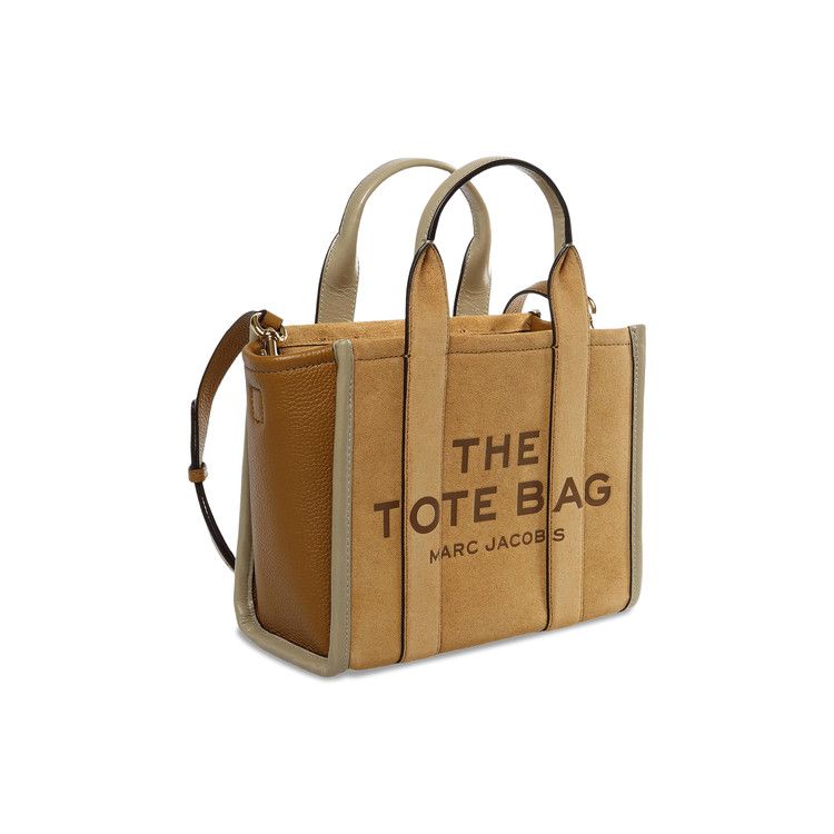 Marc Jacobs Suede Leather Blocked Small Tote Bag 'Sahara'
