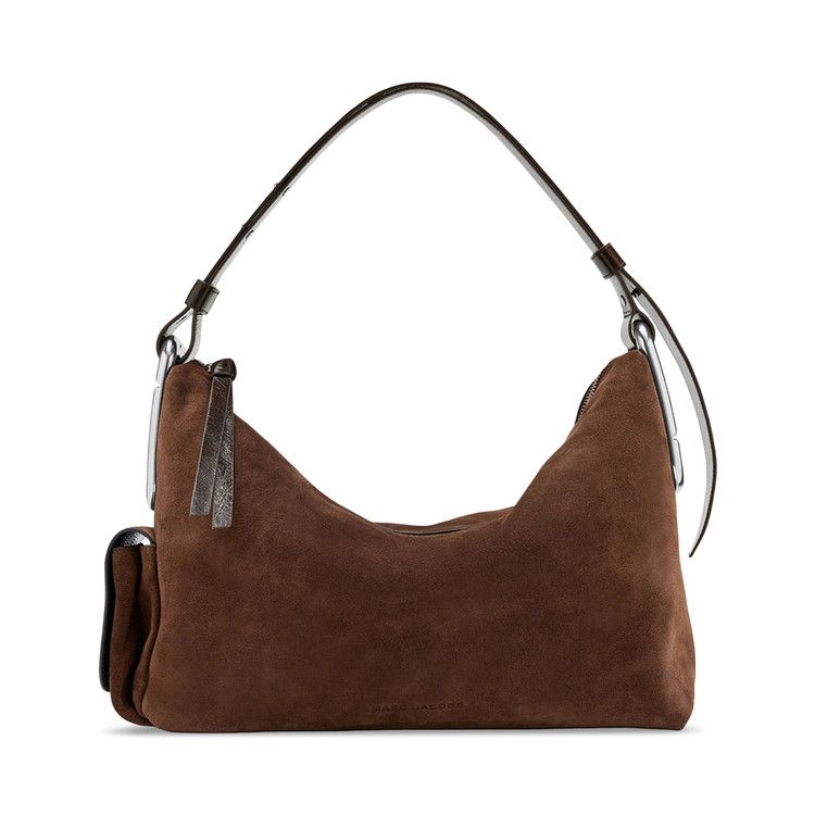 Marc Jacobs Suede Scene Large Shoulder Bag 'Dark Brown'