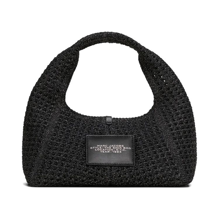 Marc Jacobs The Mini Lurex Crochet Sack Bag 'Onyx'