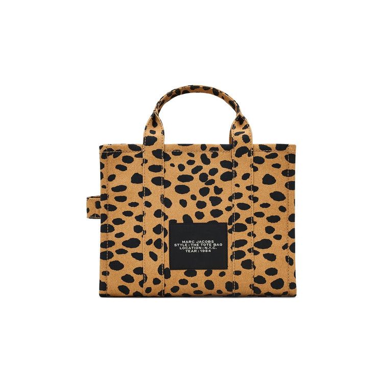 Marc Jacobs Medium Cheetah Canvas Tote Bag 'Black/Mult'
