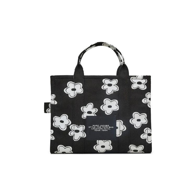 Marc Jacobs Daisy Canvas Medium Tote Bag 'Black/White'