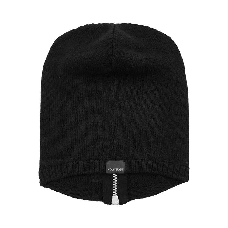 Courrèges Zipped Wool Balacava 'Black'