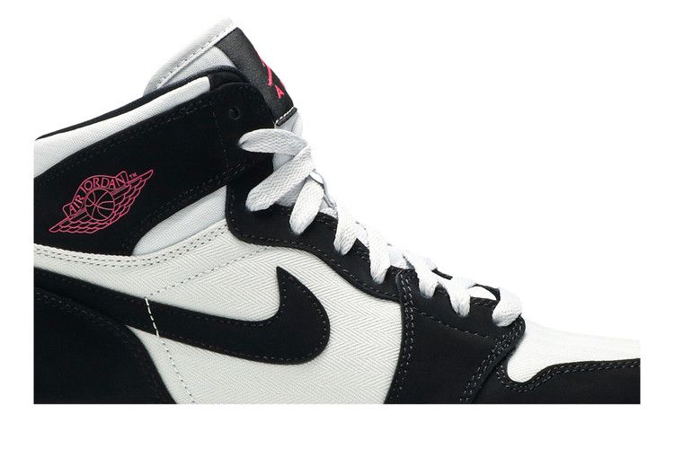 Air Jordan 1 Retro High GS 'Pure Platinum Black Pink'