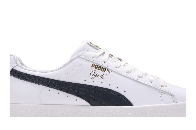 Puma Clyde Core Leather Foil 'White Navy'