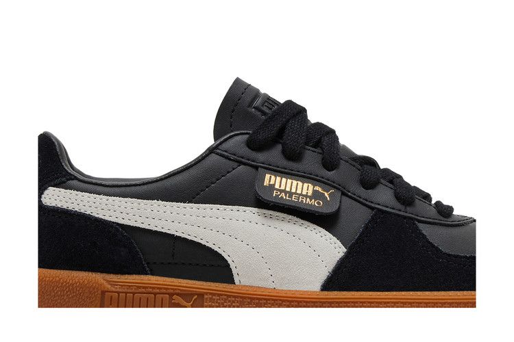 Puma Palermo Leather Big Kid 'Black Feather Grey Gum'