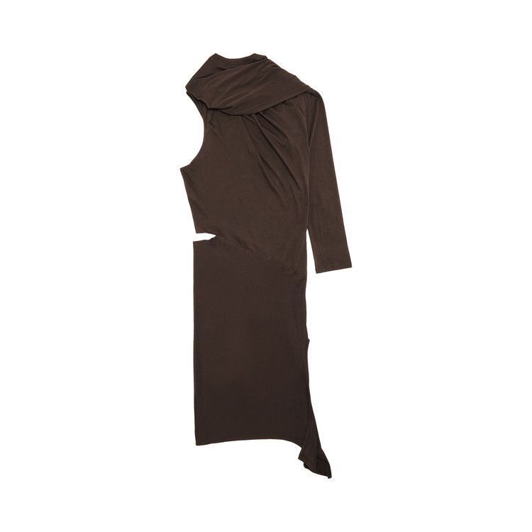 Courrèges Off Shoulder Dress 'Chocolate'