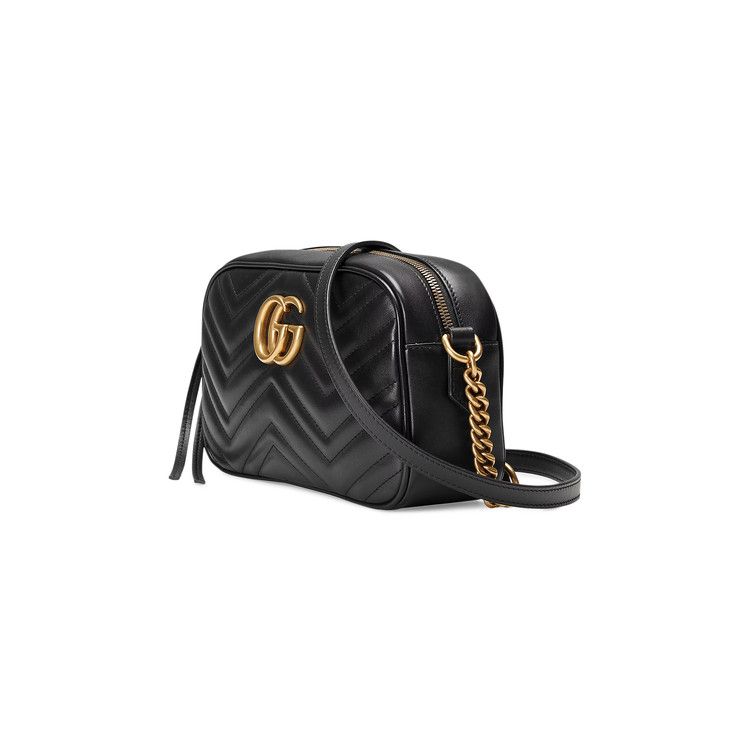 Gucci GG Marmont Small Matelassé Shoulder Bag 'Black'
