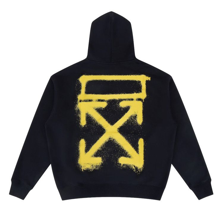 Off-White Sprayed Arrow Hoodie 'Black'