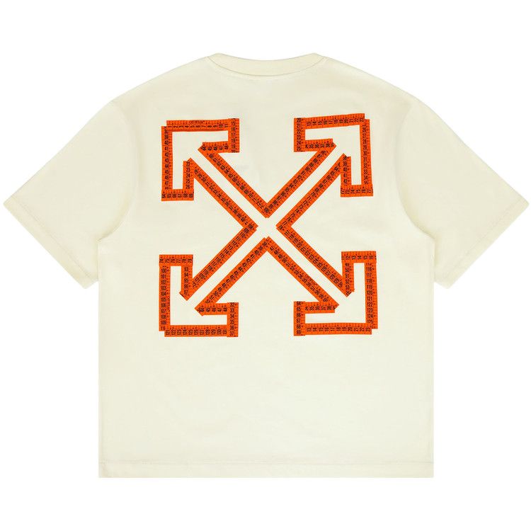 Off-White Tape Arrow Fit Tee 'Vanilla Ice'