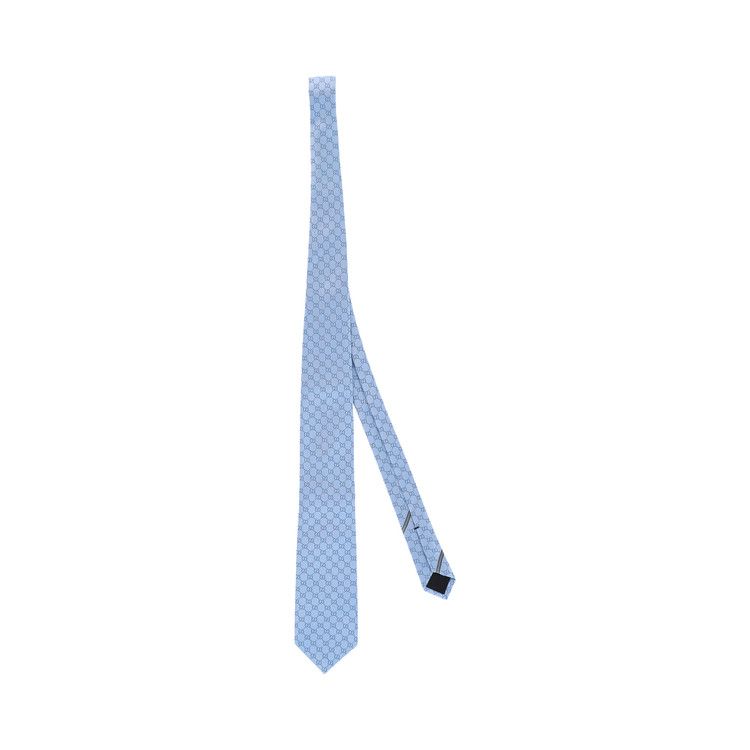 Gucci GG Supreme Silk Tie 'Light Blue'